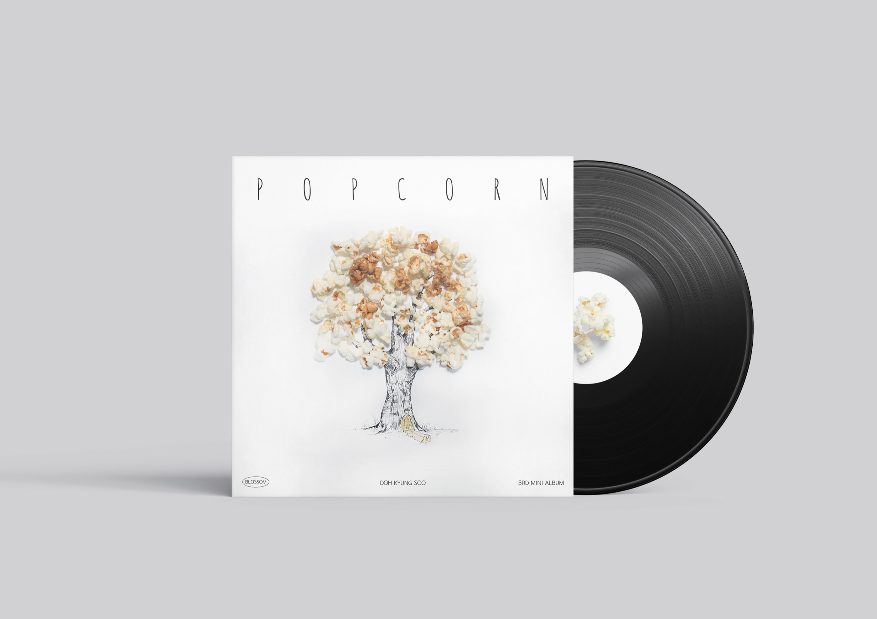 POPCORN LP Artwork (White)